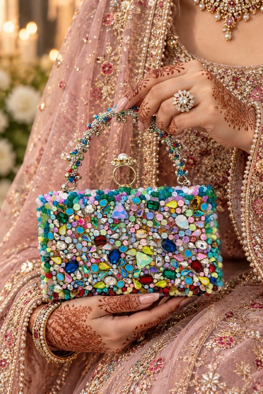 Pearl Bridal Clutch