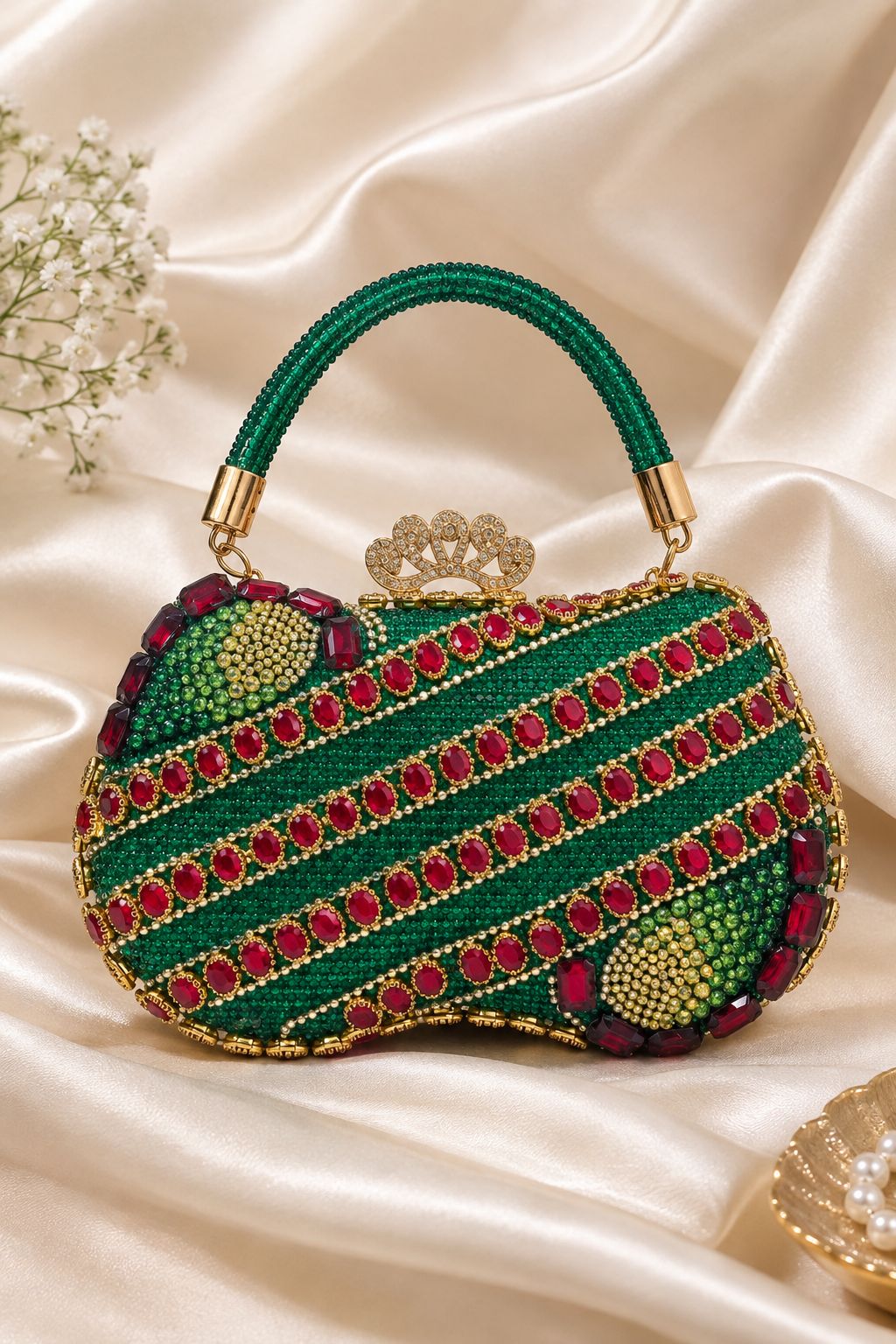 The Imperial Emerald & Ruby Bridal Minaudière
