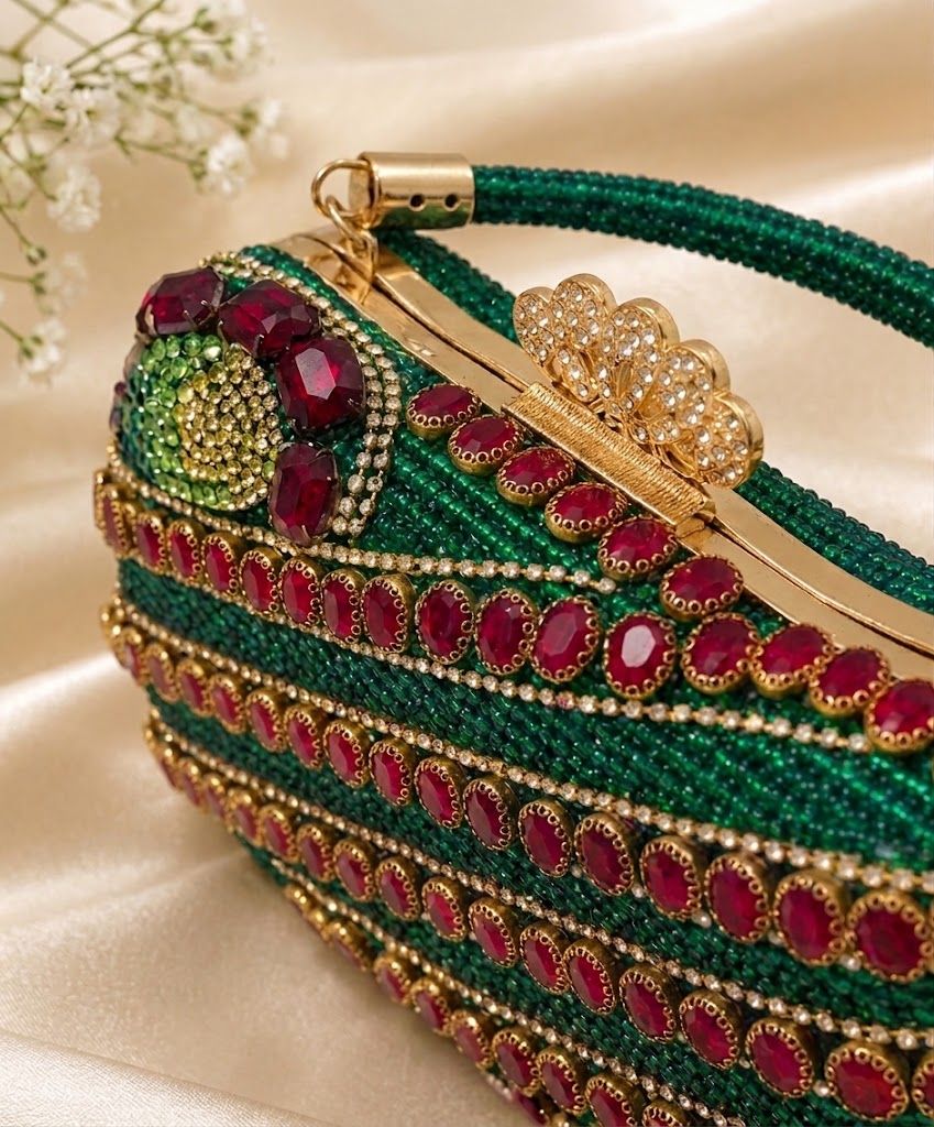 The Imperial Emerald & Ruby Bridal Minaudière